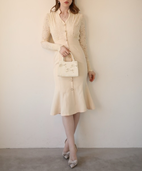 Jasmine Grandiflorum ワンピース 「Jasmine」レースマーメイドロング