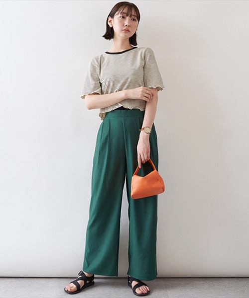 STYLEBLOCK パンツ 2タックワイドパンツ レディース : ZOZOTOWN