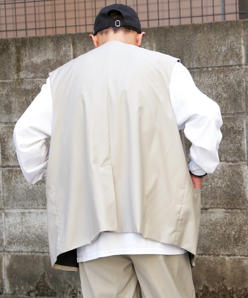 NO NEED ベスト ジレ TRダブルジレベスト セットアップ可能/ユニ