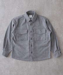 BRICK＆SONS シャツ ウールカシミヤナイロン リラックスCPO
