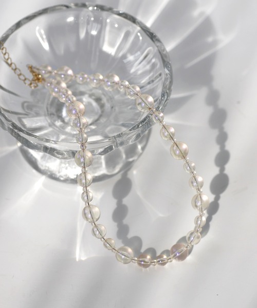 ANEMONE（アネモネ） ネックレス クリアカラービーズネックレス