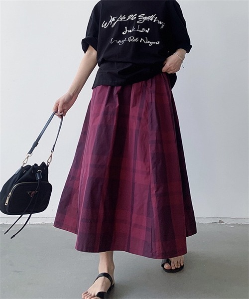 tomoco様♡マチャット♡ジャガードスカート Chico（チコ）の「ジャガードボリュームロングスカート