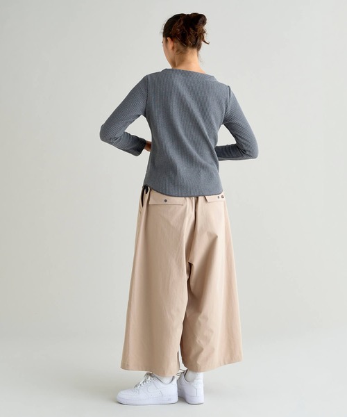 tシャツ ECO HYBRID WAFFLE B.NECK L/S TEE W / エコハイブリッドワッフルボートネックロングスリーブティー（ウィメン エコハイブリッド ワッフル ボートネック ロングスリーブTシャツ