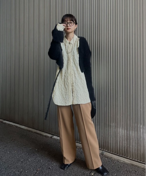 パンツ AMERI MATELASSE SLIM PANTS Ameri スラックス パンツ ESSENTIAL SLIM STRAIGHT PANTS