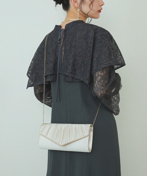 豪華パーティーバッグ BAG クラッチバッグ レディース 2wayバッグ Kana クラッチバッグ パーティーバッグ メタル プリーツ 2WAY クラッチ