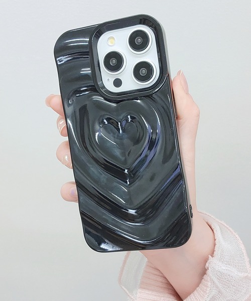 Lace Ladies（レースレディース） スマホケース 立体ハートスクエア