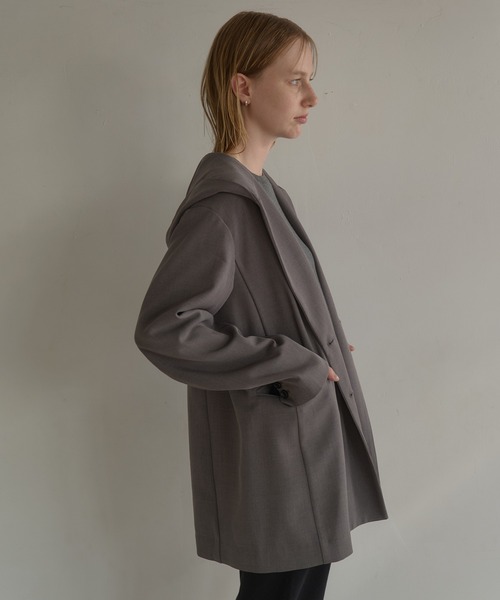 MANOF（マノフ） コート アウター HOOD OVER JACKET レディース