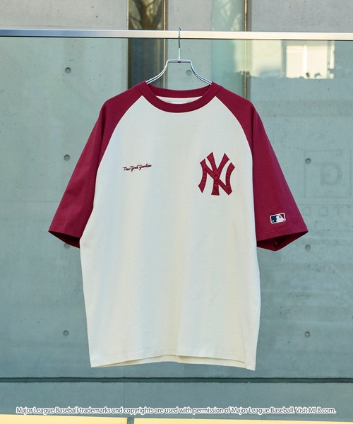 MLB tシャツ MLB/メジャーリーグベースボール 別注 ワッペン刺繍