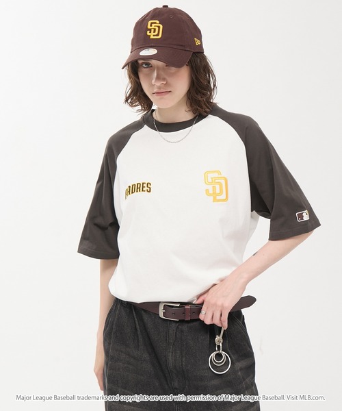 MLB tシャツ MLB/メジャーリーグベースボール 別注 ワッペン刺繍