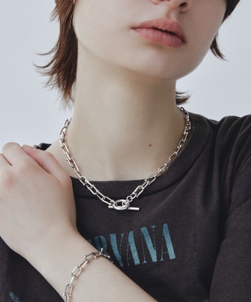 ブレスレット 「quip queint」box chain bracelet / ボックス チェーン ブレスレット レディース メンズの画像