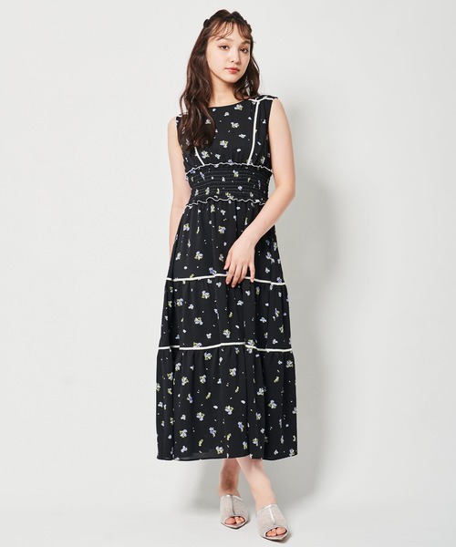 31 Sons de mode ワンピース 小花柄ティアードワンピース : ZOZOTOWN  