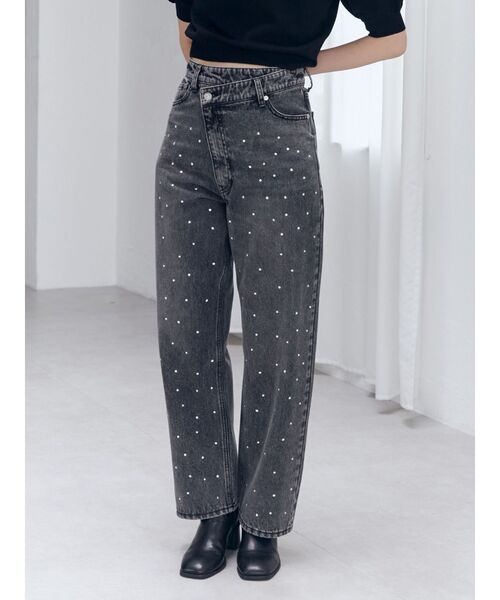B00751 ムルーアMURUA フロントスリットＤＥＮＩＭ デニムフロントオープンロングスカート[品番：MKSW0059001