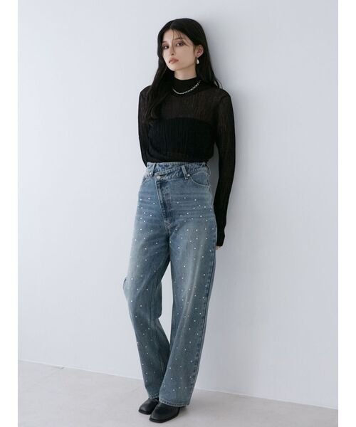 MURUA ジーンズ デニム デニムパンツ ランダムホットフィックス