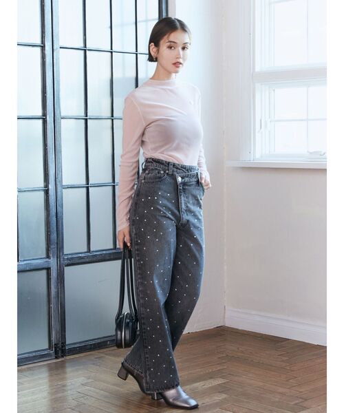 MURUA ジーンズ デニム デニムパンツ ランダムホットフィックス