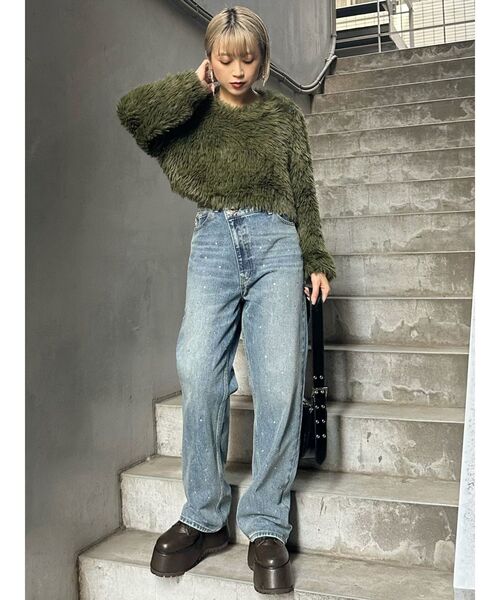 ⭐️新品未使用タグ付き⭐️MURUA ムルーア デニムバギーパンツ　S ストレートルーズデニム[品番：MKSW0051705]｜MURUA（ムルーア