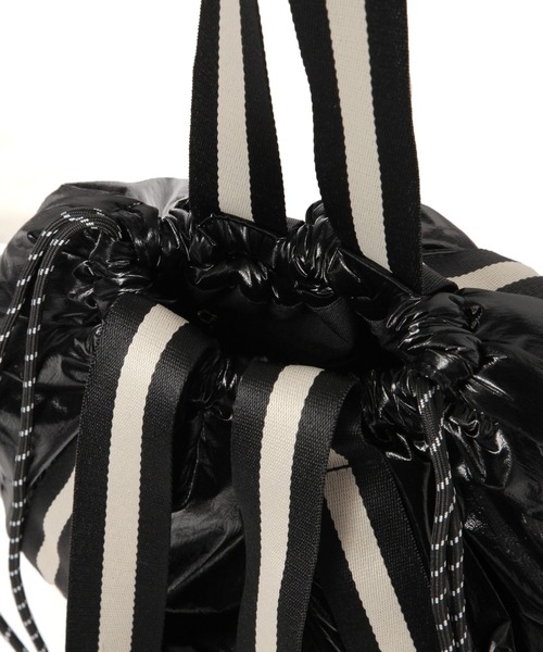 GLOBAL WORK（グローバルワーク） トートバッグ ラインテープ巾着