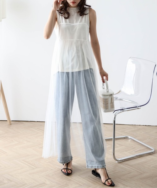 アルページュストーリー　2WAYチュールキャミ　※キャミのみの出品です FREAK'S STORE（フリークスストア）の「2way チュール キャミ