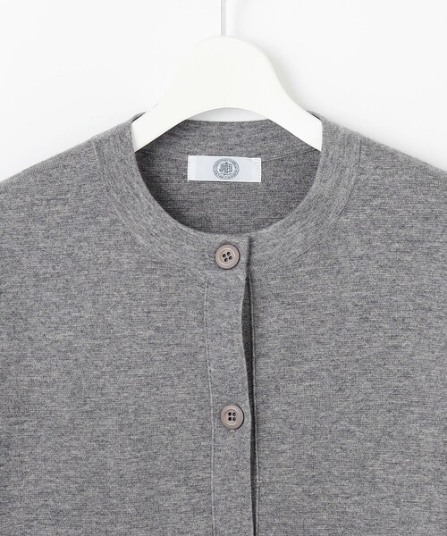カーディガン 「WEB限定・洗える」WORSTED WOOL クルーネック カーディガン レディース カーディガン 「WEB限定・洗える」WORSTED WOOL クルーネック