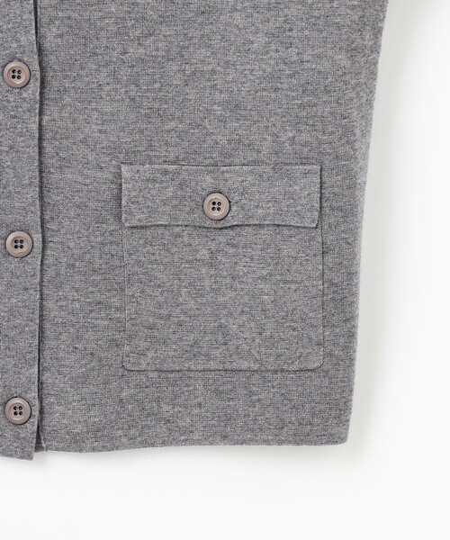 カーディガン 「WEB限定・洗える」WORSTED WOOL クルーネック