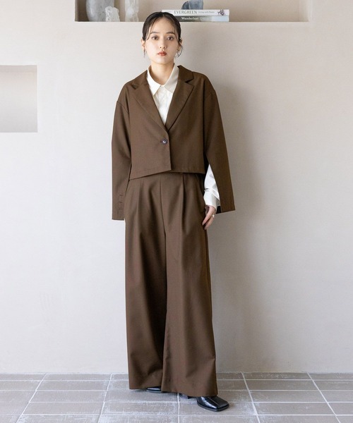 テーラードジャケット&ワイドスラックス FREAK'S STORE（フリークスストア）の「限定展開 Relax Fit