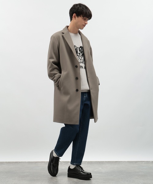 Finlayson Lサイズ チェスターコート シロップ． コート チェスターコート フィンレイソン はおるよう