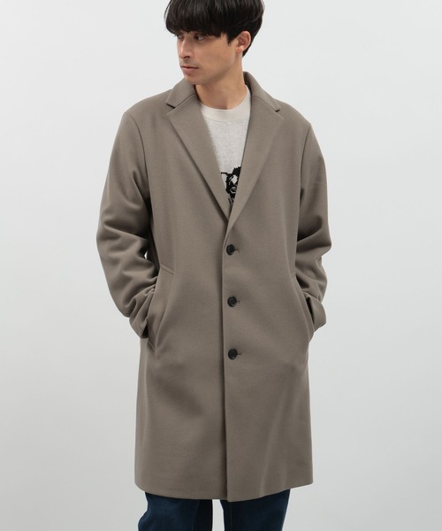 La Totalite ウールビーバーチェスターコート 日本製 Perfect Suit FActory チェスターコート コート カシミヤ混