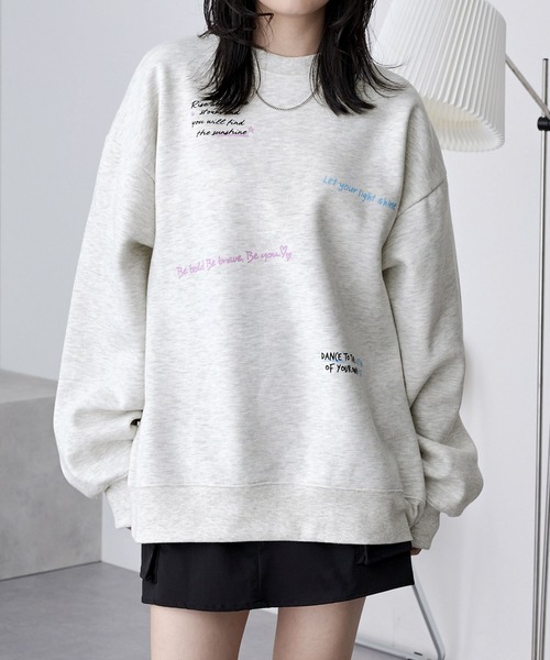 【美品】peate スウェット MONO-MART（モノマート） トレーナー スウェット グラフィックプリント