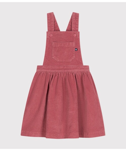 PETIT BATEAU ワンピース コーデュロイジャンパースカート
