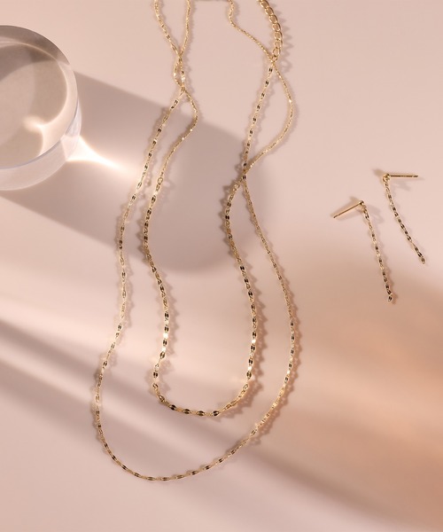 ネックレス 「金属アレルギー軽減」「silver925」ペタルチェーンＧＰネックレス レディースの画像