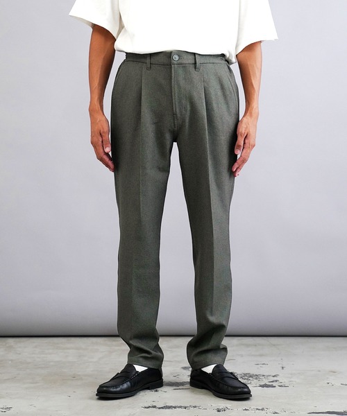 JIGGYS SHOP（ジギーズショップ） パンツ ウール調ワンタック