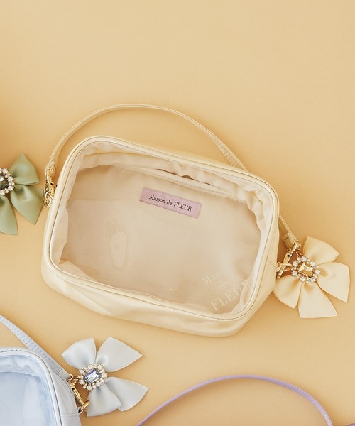 みい⑦ポーチ Maison de FLEUR ポーチ EC限定クリアポーチM レディース