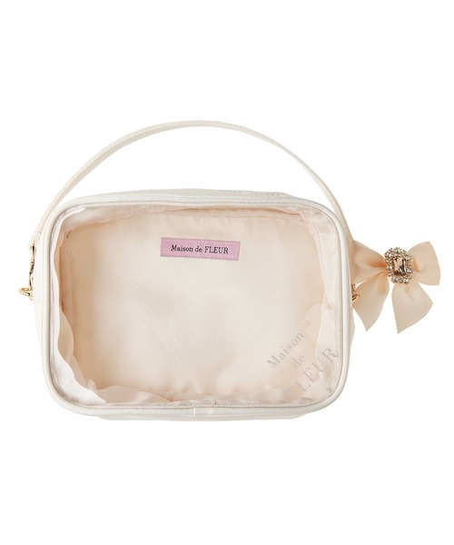 みい⑦ポーチ Maison de FLEUR ポーチ EC限定クリアポーチM レディース