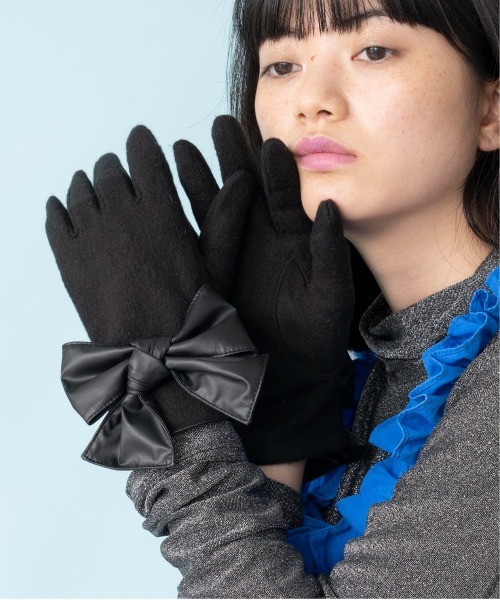 美品　キャセリーニ　レディース　レザーロンググローブ　ブラック　黒革手袋 美品 レディース レザーロンググローブ ブラック 黒革手袋