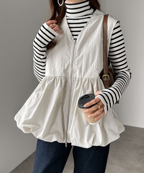 バルーンジップベスト COEL Online Storeバルーンジップベスト(F ホワイト): OUTERS