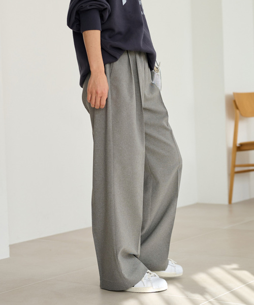 【超美品】JOURNAL STANDARD relume マットタックパンツ JOURNAL STANDARD relume｜《追加2》マットウースフレアタック