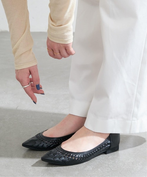 LE TALON シューズ 「追加」ポインテッドサシメッシュフラット