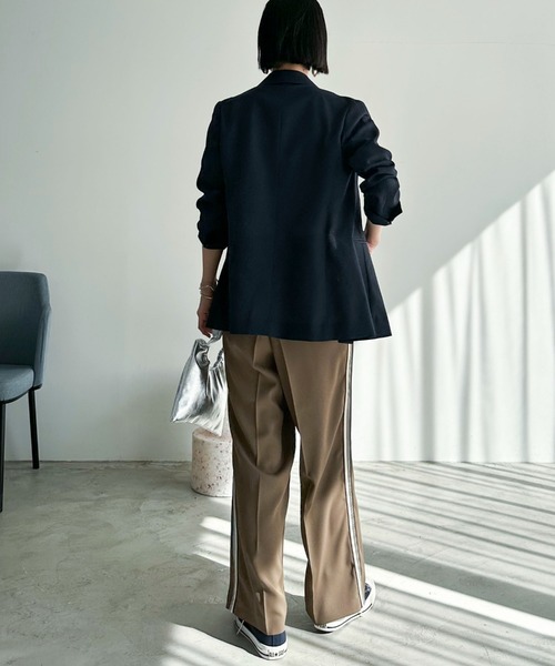 早い物勝ち♪【新品、未使用】su_do サイドフックラインパンツ DOUX ARCHIVES パンツ サイドラインパンツ レディース