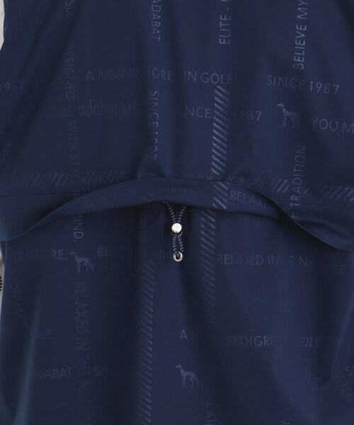 アダバット　Ｌsize ネイビー ボタン式 レディースロングベスト防風 新品 アダバット Lsize ネイビー オンライン ボタン式 レディース