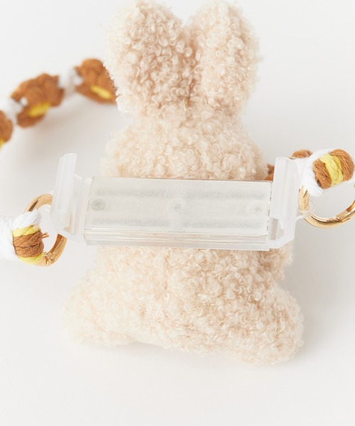 ROOP TOKYO Floral hand strap with rabbit doll / ラビットドール付き