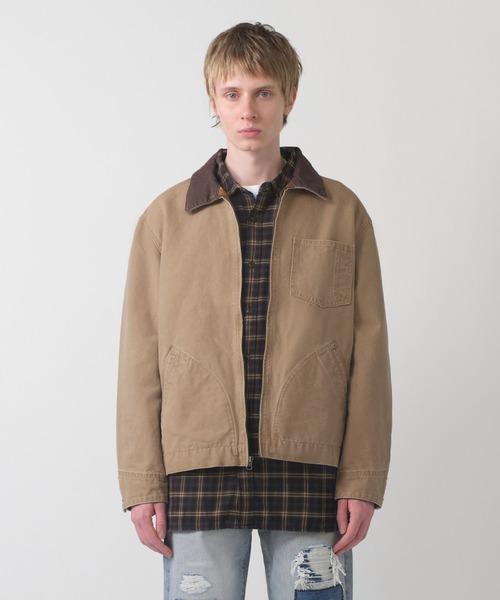SALE！！LEVI’S ベージュ ジップアップジャケット リーバイス LEVI'S CASTRO フルジップジャケット （Browns