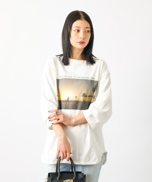 tシャツ 「JHANKSON x Le Melange」フォトプリント ロンT / 長袖Tシャツ「WEB限定」 レディース