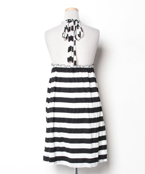 【美品】SONIA RYKIEL ボーダーワンピース SONIA RYKIEL 「SONIA RYKIEL」 ボーダー柄ホルターネック