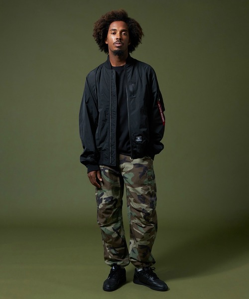 アルファ　ブルゾン Alpha Industries 「ALPHA」 ブルゾン LARGE ブラック メンズ