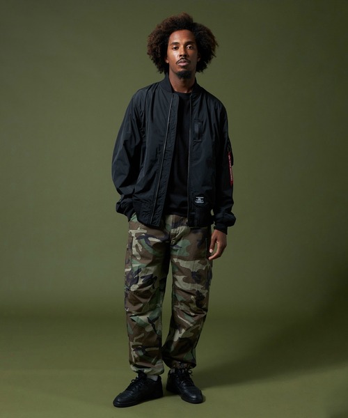 アルファ　ブルゾン Alpha Industries 「ALPHA」 ブルゾン LARGE ブラック メンズ