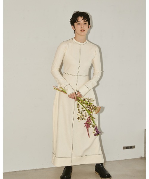 「TODAYFUL」 長袖ワンピース 38inch ベージュ レディース_画像6