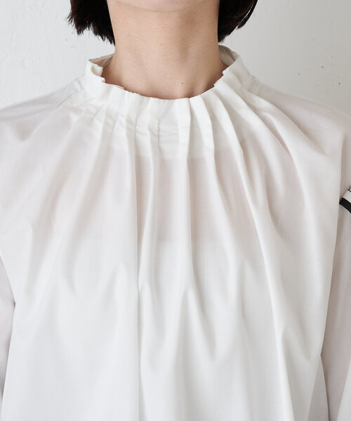 Jena espace merveilleux ブラウス シャツ ラインスリーブタック