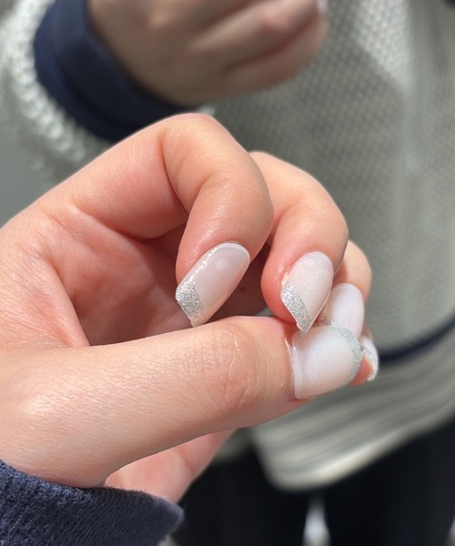 LAKOLE（ラコレ） ネイルチップ ネイルシール ネイルチップ「フレンチ
