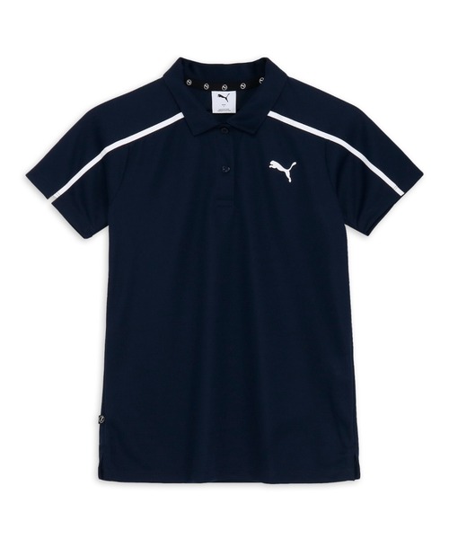 ポロシャツ ポロ PUMA プーマ ウィメンズ ゴルフ SB バックプリント ライン 半袖 ポロシャツ レディース PUMA ポロシャツ ポロ プーマ ウィメンズ ゴルフ SB バック