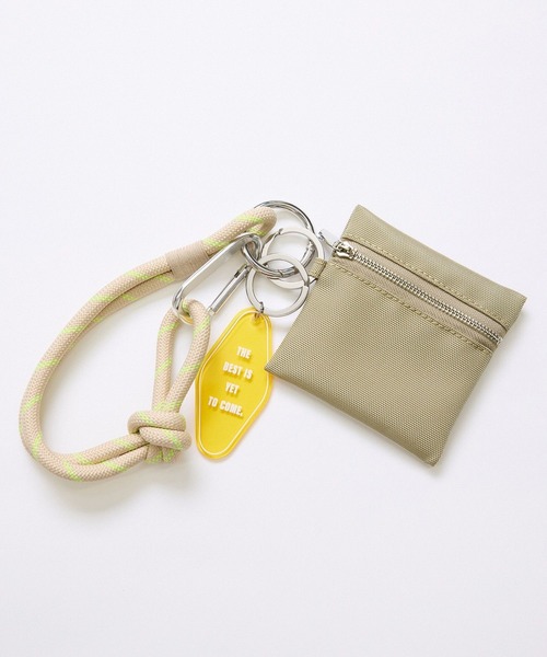 IBIZA プリンアラモード ポーチ 新品 キャンバス キーホルダー セット SALON adam et rope' キーホルダー パラコードマルチチャーム