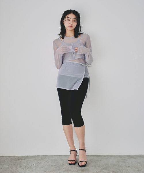 タンクトップ ノースリーブ PISCESS/パイシス Solid Mesh TANK レディース U by SPICK&SPAN タンクトップ ノースリーブ PISCESS/パイシス